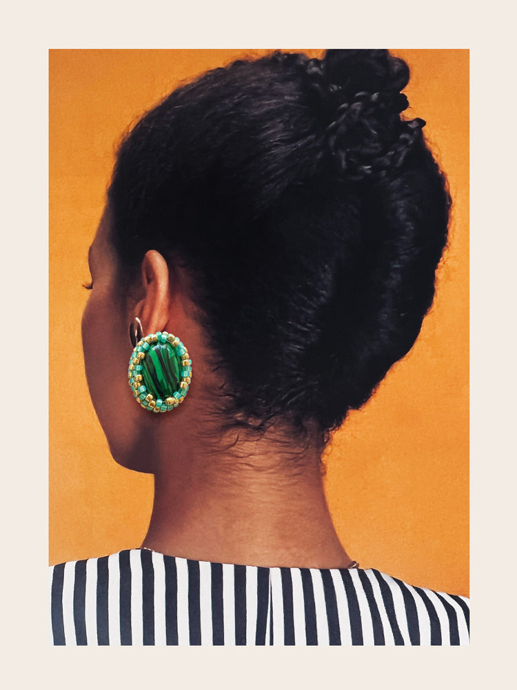 Magic Stone Beaded Earring