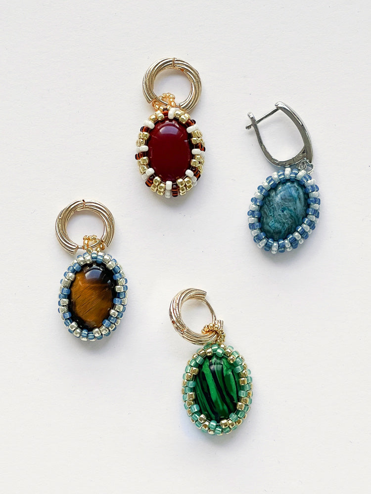 Magic Stone Beaded Earring