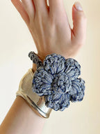Crochet Flower Hair Ties