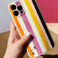 Pink and Orange Striples Phone Case