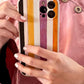 Pink and Orange Striples Phone Case
