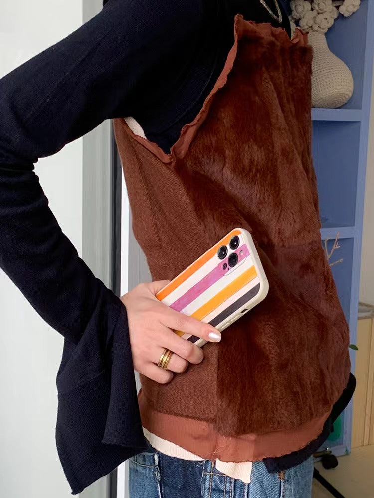 Pink and Orange Striples Phone Case