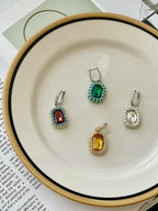 Beaded Gem Earrings