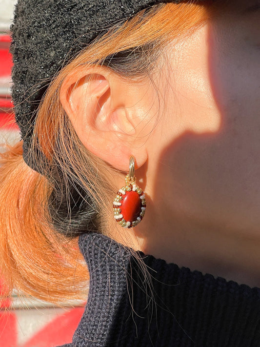 Magic Stone Beaded Earring