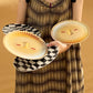Face & Checkered Bamboo Fiber Plates