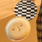 Face & Checkered Bamboo Fiber Plates