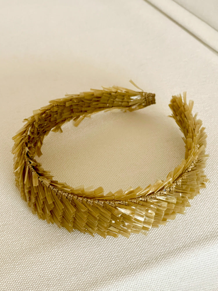 Olive Fringe Headband