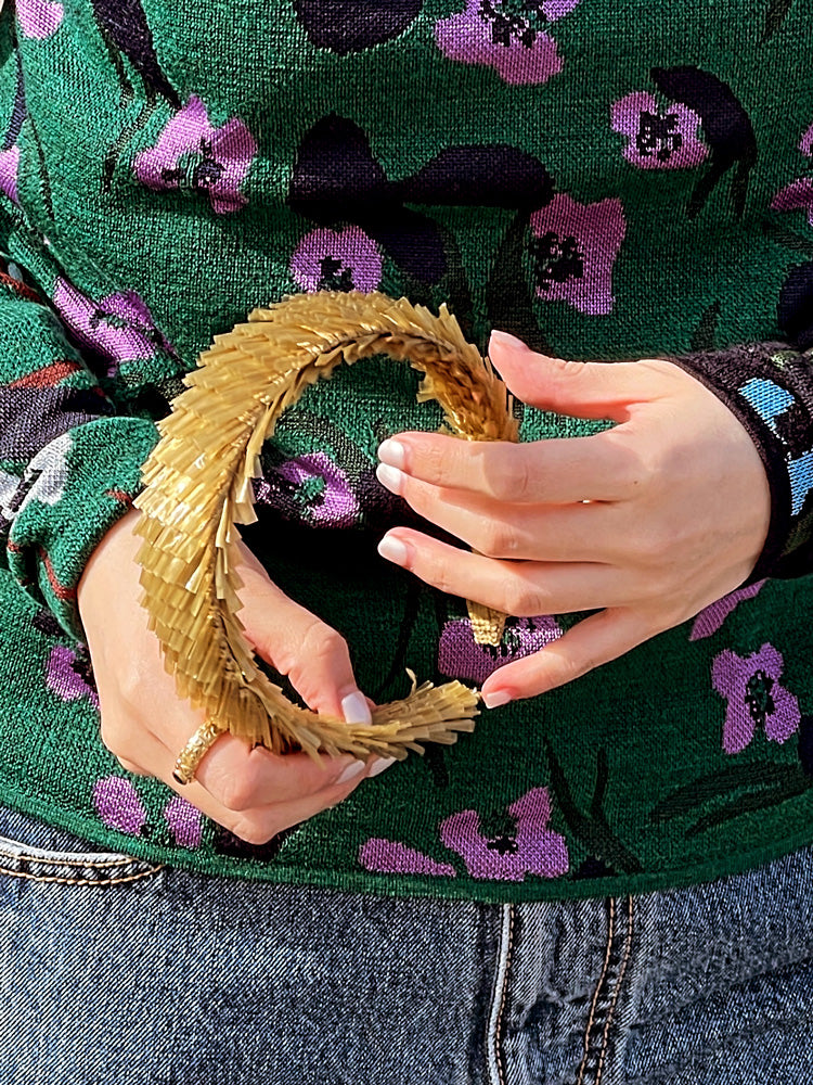 Olive Fringe Headband