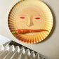 Face & Checkered Bamboo Fiber Plates