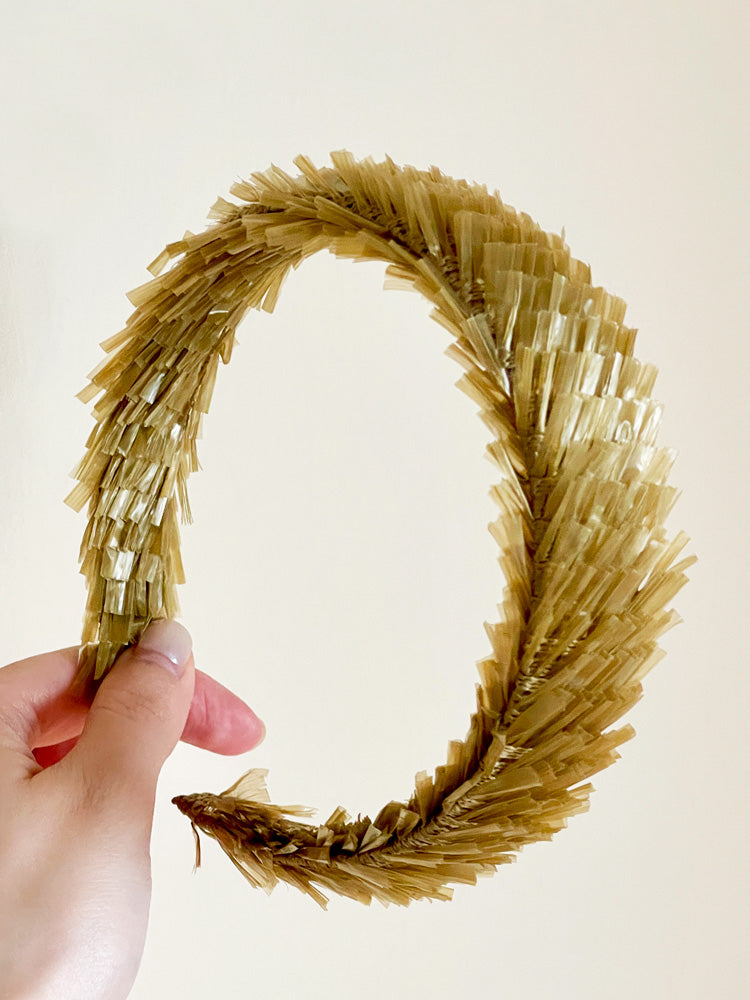 Olive Fringe Headband