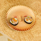 Face & Checkered Bamboo Fiber Plates